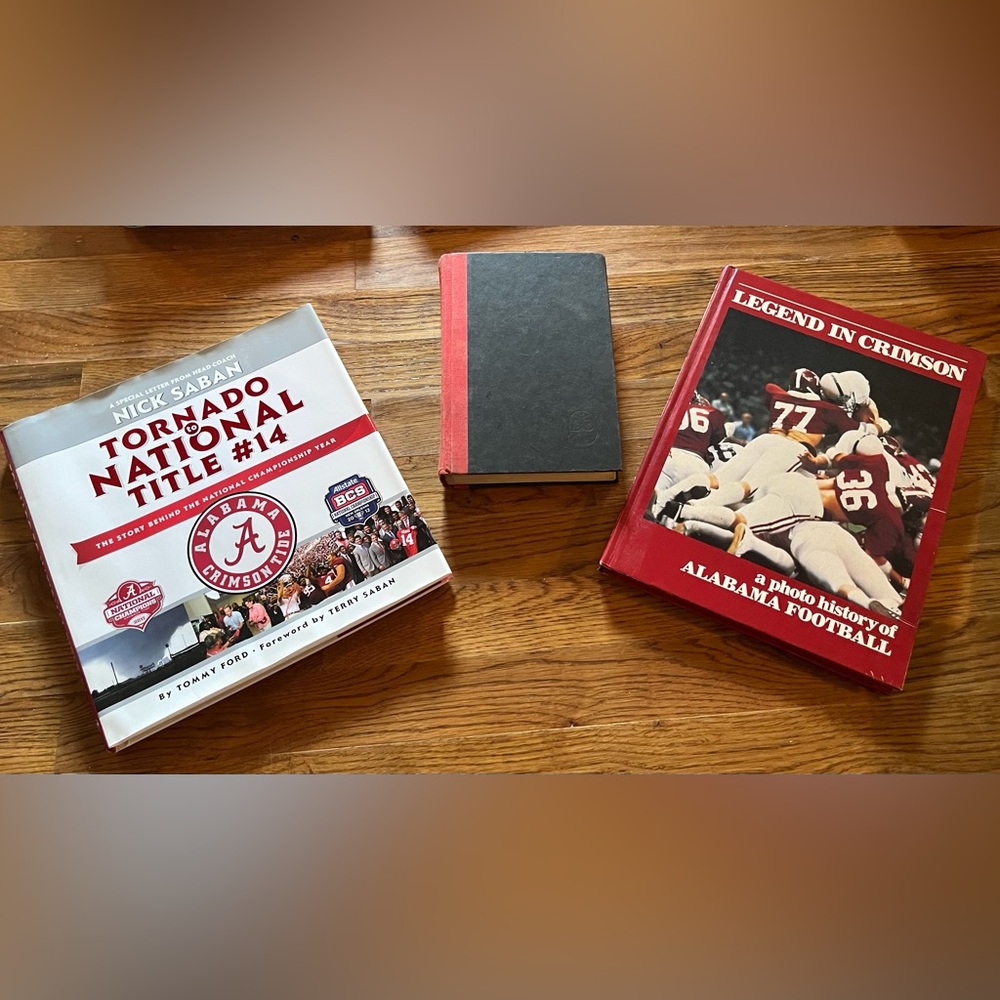 Alabama Football Collectible Hardback Books, set of 3